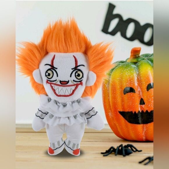 New Halloween Pennywise IT Clown Plush Doll 8" - Picture 2 of 3